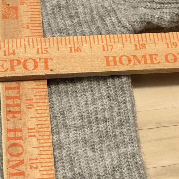 Leith Women Small Sweater Knit Boat Neck Melange Pullover Long Sleeve Gray - Picture 7 of 8